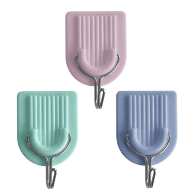 КРЮЧКИ ПЛАСТ.-МЕТАЛЛ. КЛЕЙКИЕ (БЛИСТЕР 2 ШТ.) (1/12/144) "МУЛЬТИДОМ" VL27-222