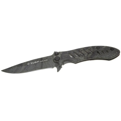 Нож ЗУБР  Охотник 205 мм, лезвие 90 мм, цельнометаллический, складной 