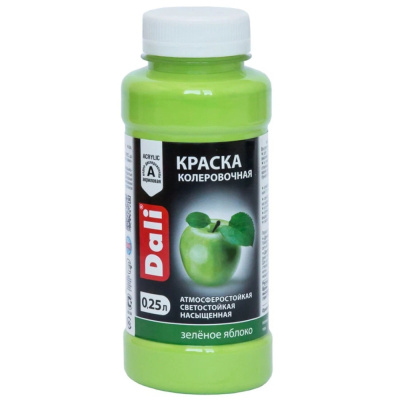 КОЛЕР "DALI" ЗЕЛЕНОЕ ЯБЛОКО  0,25 Л (12) "РОГНЕДА"
