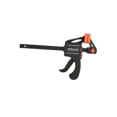 Струбцина БЫСТРОЗАЖИМНАЯ, зев 30см, глубина 7см, НАДЕЖНАЯ ФИКСАЦИЯ, Sturm!