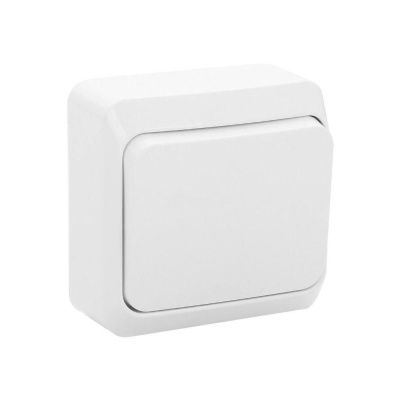 Выключатель 1 кл. наружний белый Schneider