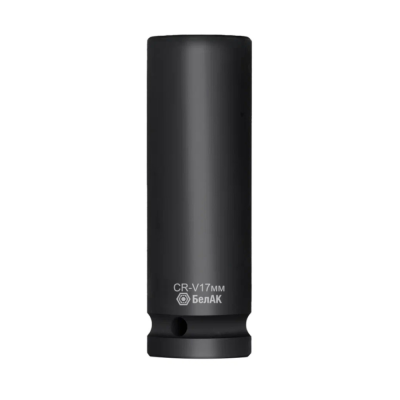 Головка ударная шестигранная удлиненная 17 мм, 1/2", CRV, БелАК