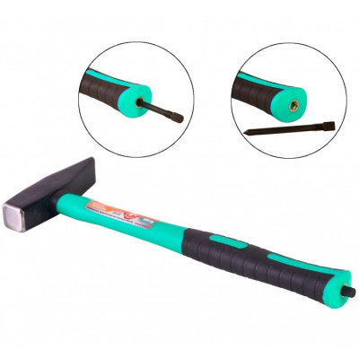 Молоток 600г,кованый боек,фибергласс.рукоятка,С КЕРНЕРОМ,КУЛИБИН,pat,Sturm!