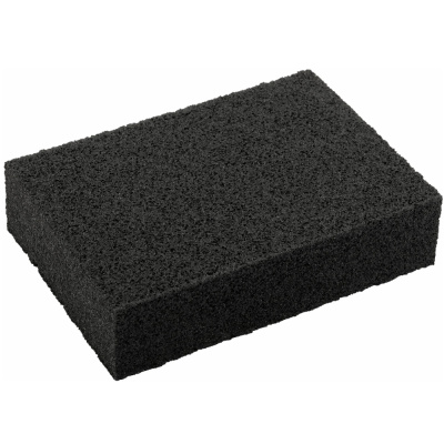 Губка шлифовальная абразивная Р80, 100х70х25 мм, прямоугольная, жесткая