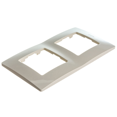 Рамка 2 поста слоновая кость ETIKA 