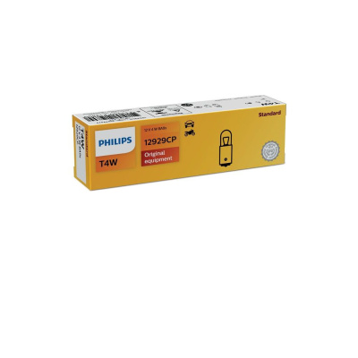 Лампа авт. 12V (габарит мал.) T4W 4W BA9s Philips