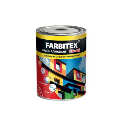 Эмаль ПФ-115 алкидная Темно-серый (5 кг) FARBITEX
