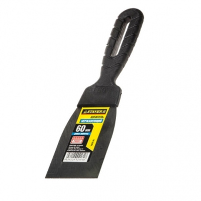 Шпатель STAYER Professional фасадный нержавеющий, с пластмассовой ручкой, 60 мм
