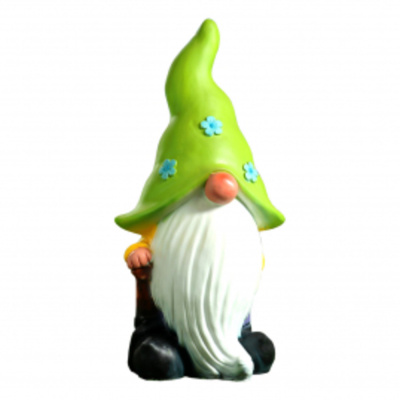 Садовая фигура Гном сказочный зеленый