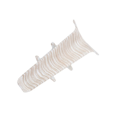 Угол для плинтуса 70мм "Деконика" Ясень бьянко / 255 внутренний										