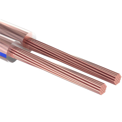 Кабель акустический REXANT 2х1,50 мм², прозрачный BLUELINE