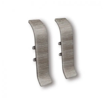 Угол для плинтуса 55мм "Идеал Классик" Дуб пепельный / 210 соединительный										