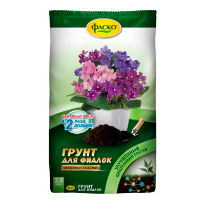 Грунт для фиалок Фаско Цветочное счастье 2,5л						