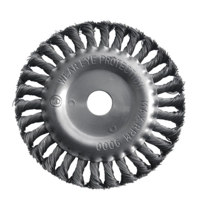 Корщетка "Колесо" 125мм, витая, посад. диаметр 22