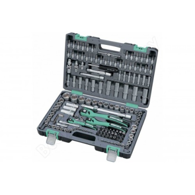 Набор инструментов 1/4", 3/8" 1/2",  Cr-V, S2 усиленный кейс  151 предм.// STELS