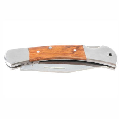 Нож (47620-2) STAYER  97 мм, большой, с деревянными вставками, складной 