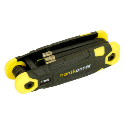 Набор ключей TORX S2 8шт T9-T40, склад. кейс Hanskonner HK1045-04-8T 