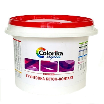 Грунтовка "Colorika Aqua" бетон-контакт 3 кг
