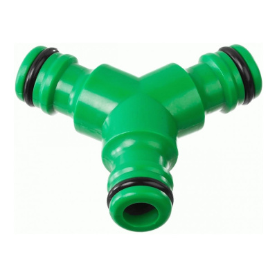 Переходник-тройник д/шлангов 5/8" (16мм) пластик, BL, E1M 1-2.SALE 
