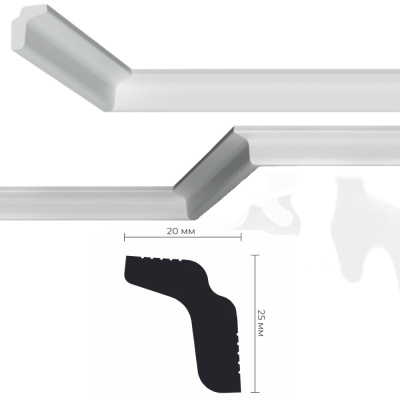 Плинтус М-25 XPS 25/20 ПРАЙМДЕКОР (220)