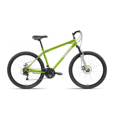 Велосипед ALTAIR MTB HT 26 2.0 D (26" 21 ск. рост. 19") зеленый/серый