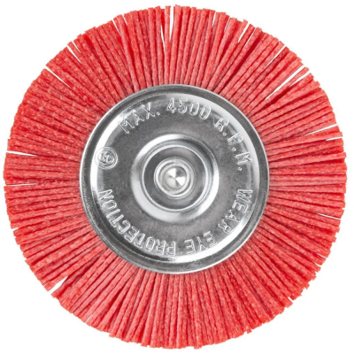 Корщетка нейлоновая "Колесо", 100 мм, Р80