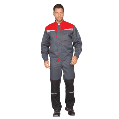 Костюм КМ-10 ЛЮКС, серый-красный (104-108,170-176)