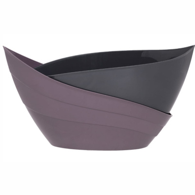 Кашпо "Гармония" (1,5л) Цв. Сливовый/Антрацит (Арт. КШ-9063)
