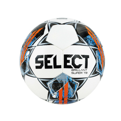 Мяч футб. "SELECT Brillant Super TB V22" арт.810316-001,р.5, FIFA PRO, ПУ, термосш, бело-сер-оранж