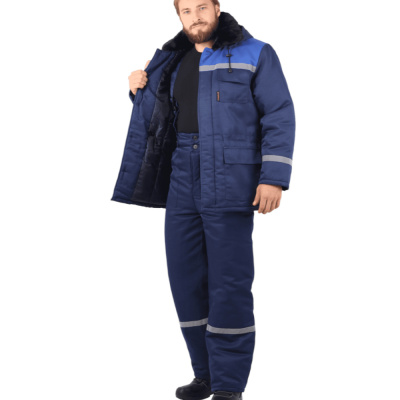 Костюм утепл. "Метелица" темно/синий-черный р.60-62/5-6