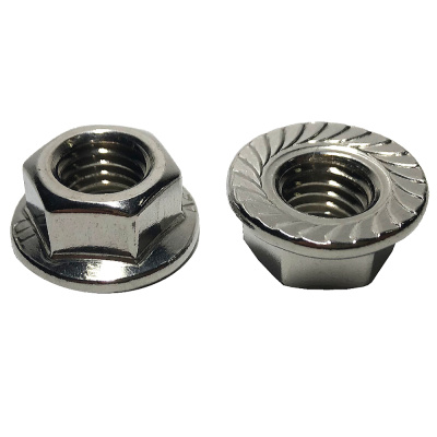 Гайка шестигранная с фланцем M 4 A2 DIN 6923 