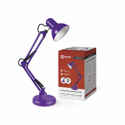 Светильник ASD/inHome св-к настольный СНО-15Ф 60W E27 фиолетовый (коробка) 5871