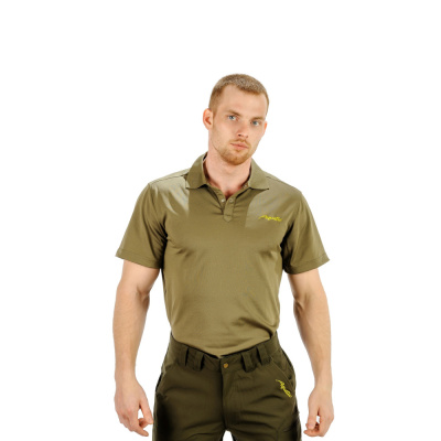 Футболка ПОЛО-01Х (цвет: хаки, размер 2XL)