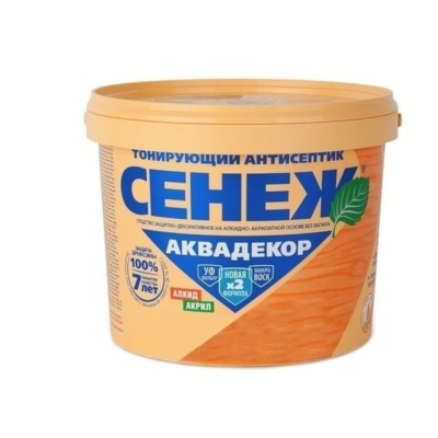 Антисептик тонирующий СЕНЕЖ АКВАДЕКОР Х2-109 (орех)-2,5кг