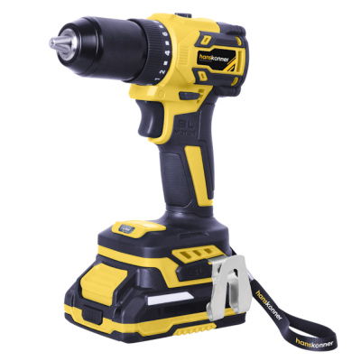 Дрель аккум б/щ Hanskonner,18В, 1BatterySystem, 65Нм, 2х2.0Ач, патрон 13мм, кейс HS HCD2065BLC 