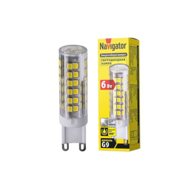 Лампа светодиодная LED 6вт 230в G9 тепло-белый капсульная