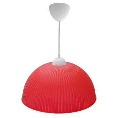 Светильник подвесной APEYRON "Оулу" 15W E27 220V красный, шнур 400-600мм 400*180 16-26