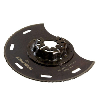 Насадка для МФИ ПРАКТИКА режущая полукруг, BiM по металлу и дереву, 88мм, мелкий зуб