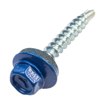Саморез кров. сверло 4,8х35 RAL 5005 ярко-синие