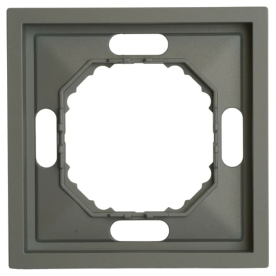 Рамка 1-местная, РС, soft touch,STEKKER Эмили, платиново-серый, 1/35/350