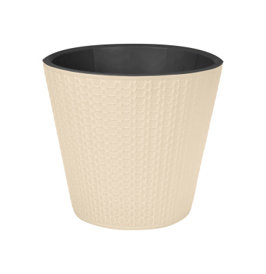 Горшок для цветов Velvet/Ajur D200мм 4л (Светло-бежевый)