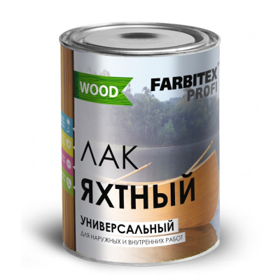 Лак уралкидный яхтный 0,9л FARBITEX ПРОФИ WOOD