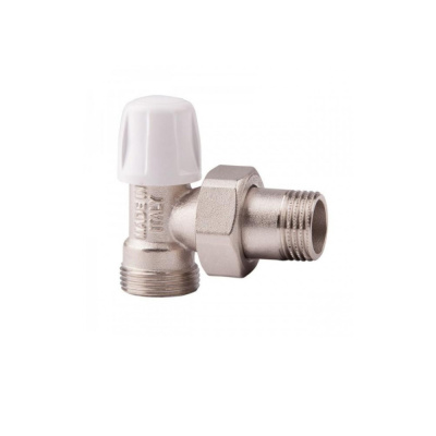 Клапан запорный угловой нар./нар. 1/2"хМ24х1,5 IT-IC 827