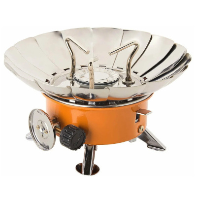 Плита газовая мини в сумке с ветрозащитой TULPAN-S (TM-400) TOURIST