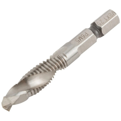 Сверло-метчик комбинированное метрическое, быстрорежущая Р6М5, Мх1,25мм 24/58 мм