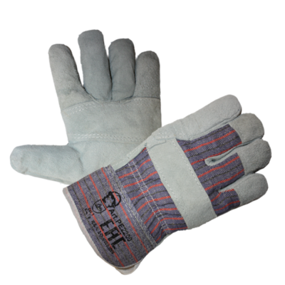 Перчатки спилковые комбинированные, "Трал", 1/120