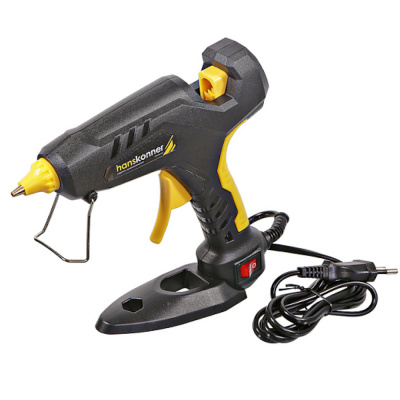 Пистолет клеевой 100 Вт, 2 сменных сопла, 4 стержня D 11 мм Hanskonner HGG11100