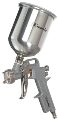 Краскораспылитель "MATRIX" верх. бачок емк. 0,6л, диаметр 1.2, 1.5, 1.8мм