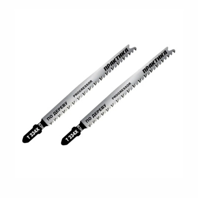 Пилки для лобзика по дереву, ДСП ПРАКТИКА тип T234X Прогрессор 116 х 90 мм, быстрый чистый рез, HCS 