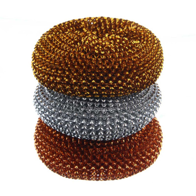 Набор губок для мытья посуды тм VETTA, "Бублик", 3 шт, 30 гр, металл, полиэтилентерефталат